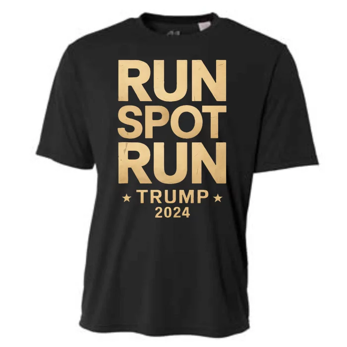 Trump Run Spot Funny Trump 2024 Cooling Performance Crew T-Shirt