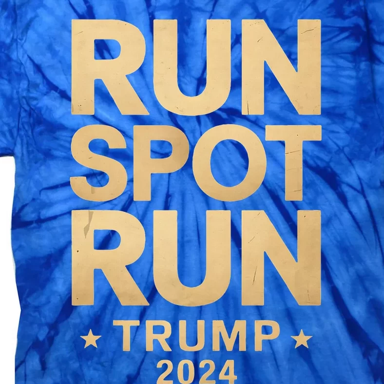 Trump Run Spot Funny Trump 2024 Tie-Dye T-Shirt