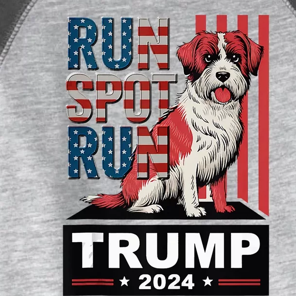 Trump Run Spot Funny Trump 2024 Debate Toddler Fine Jersey T-Shirt