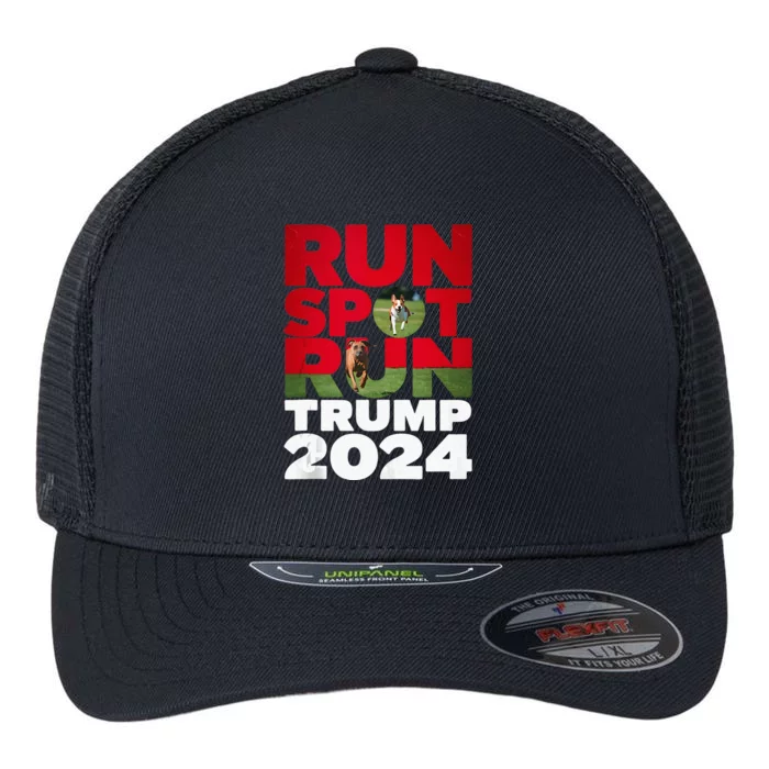 Trump Run Spot Funny Trump 2024 Debate Flexfit Unipanel Trucker Cap