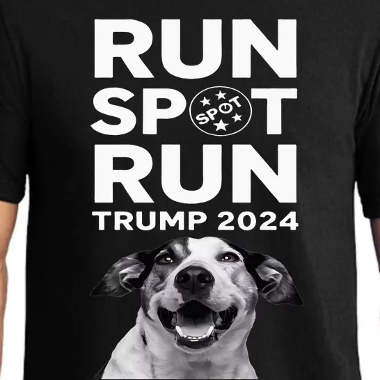 Trump Run Spot Funny Trump 2024 Debate Pajama Set