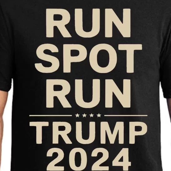 Trump Run Spot Funny Trump 2024 Debate Pajama Set