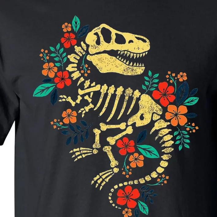 T Rex Skeleton Dino Bones Paleontologist Fossil Dinosaur Tall T-Shirt