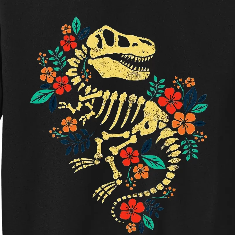 T Rex Skeleton Dino Bones Paleontologist Fossil Dinosaur Tall Sweatshirt