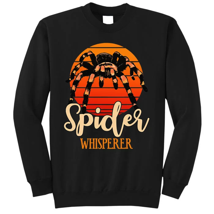 Tarantula Retro Sunset Arachnid Hairy Spiders Entomologist Tall Sweatshirt