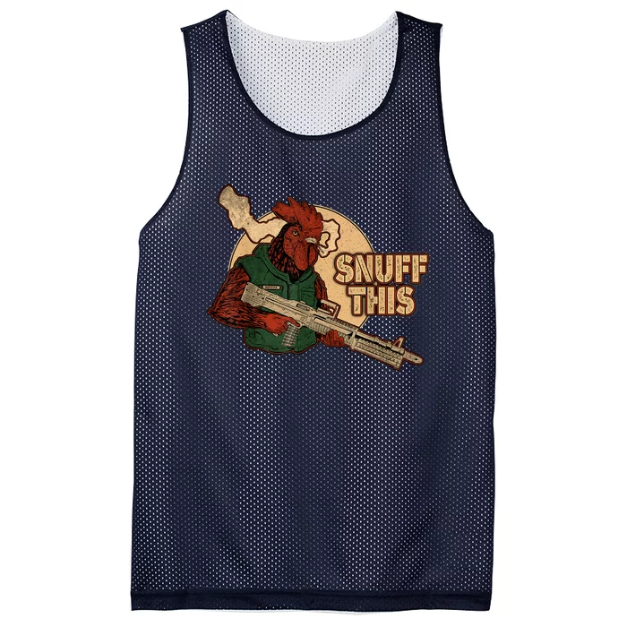 The Rooster Snuff This Mesh Reversible Basketball Jersey Tank