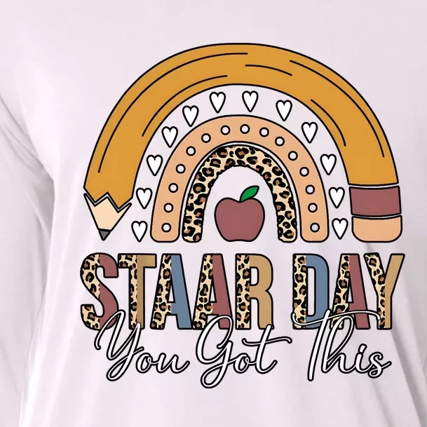 Teacher Rainbow Star Day You Got This Cooling Performance Long Sleeve Crew