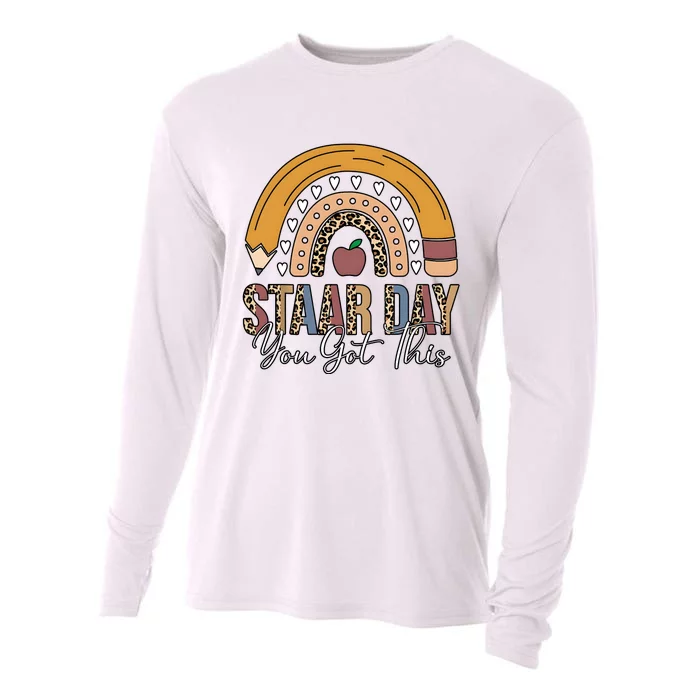 Teacher Rainbow Star Day You Got This Cooling Performance Long Sleeve Crew