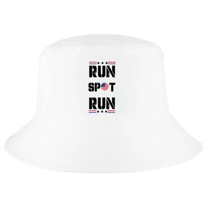 Trump Run Spot Funny Trump 2024 Debate Cool Comfort Performance Bucket Hat