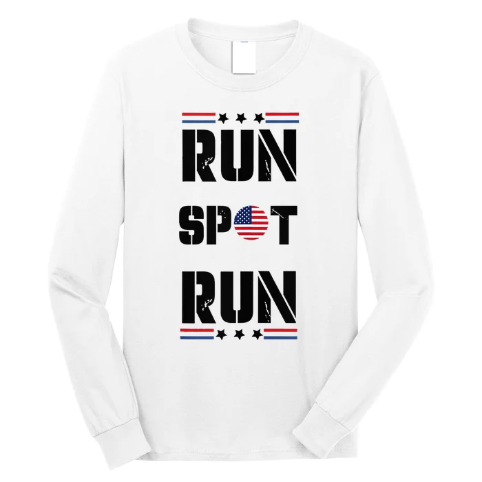 Trump Run Spot Funny Trump 2024 Debate Long Sleeve Shirt