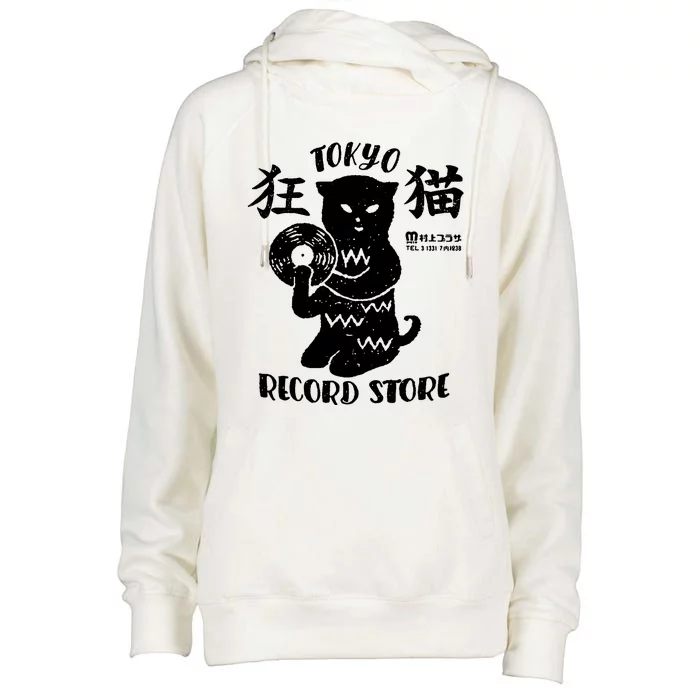 Tokyo Record Store Womens Funnel Neck Pullover Hood