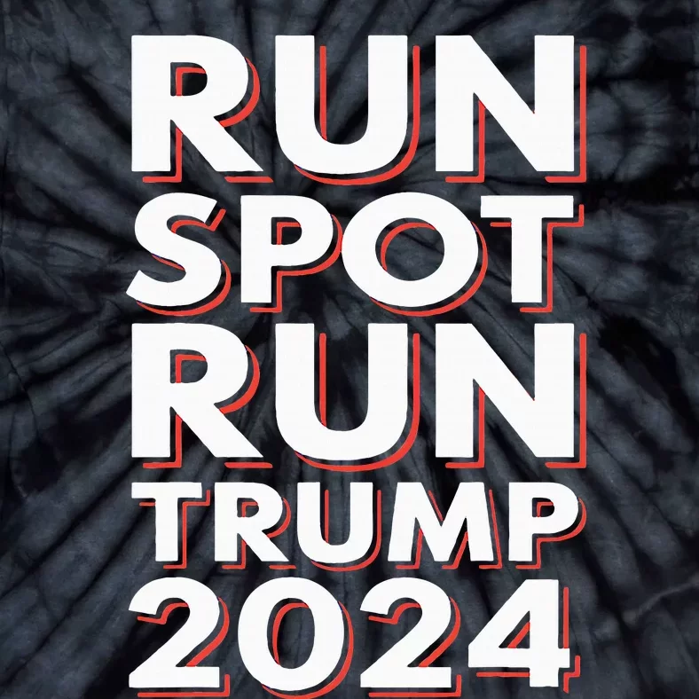 Trump Run Spot Funny Trump 2024 Debate Tie-Dye T-Shirt