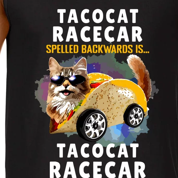 Tacocat Racecar Spelled Backwards Funny Mexican Car Taco Cat Comfort Colors® Tank Top