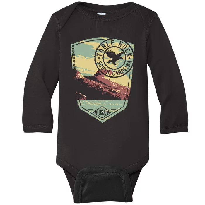 Table Rock South Carolina Usa Baby Long Sleeve Bodysuit