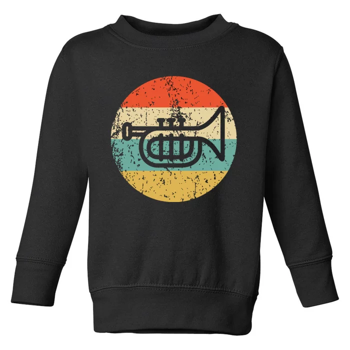 Trumpet Retro Style Music Toddler Sweatshirt