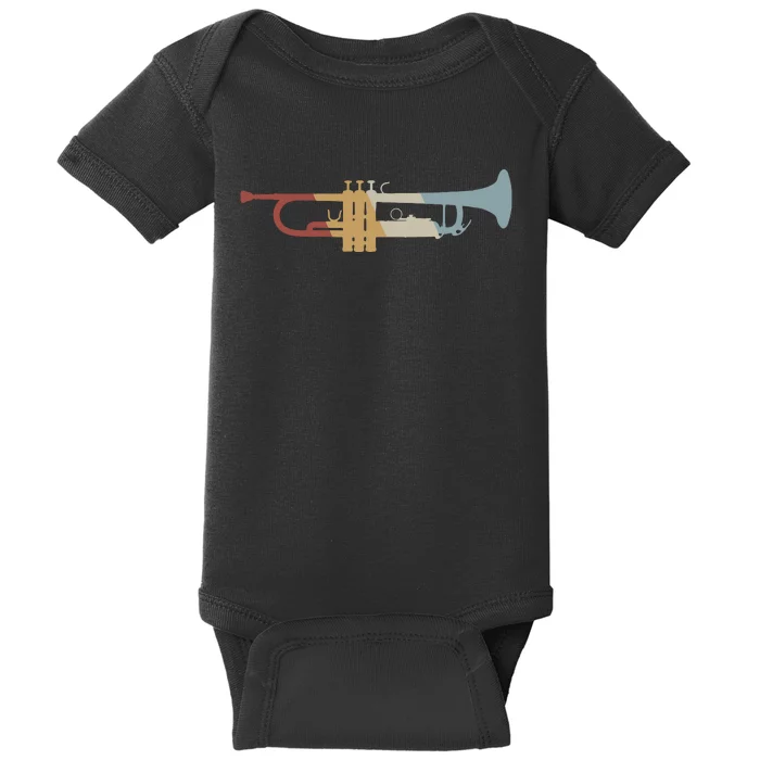 Trumpet Retro Style Vintage Baby Bodysuit