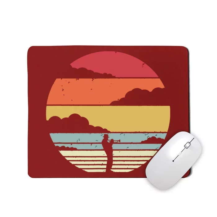 Trumpet Retro Style For Trumpet Player Mousepad