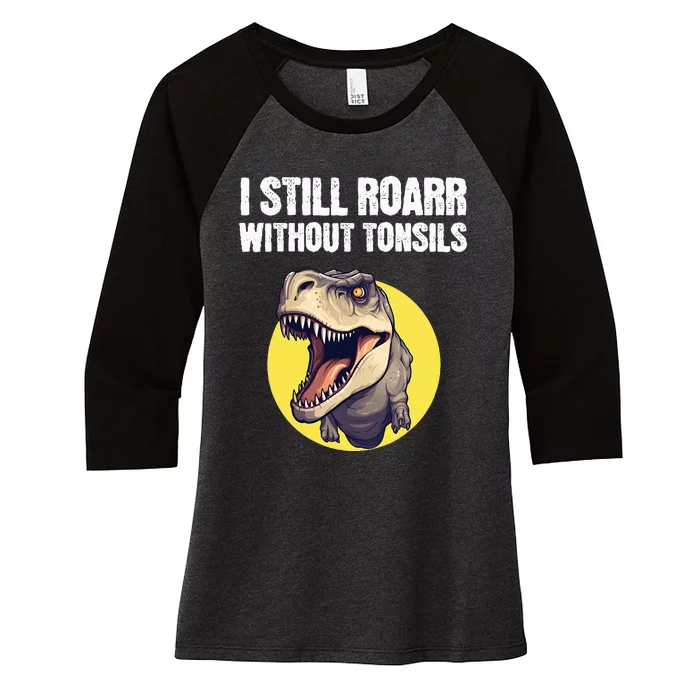 Tonsil Removal Surgery Get Well Women's Tri-Blend 3/4-Sleeve Raglan Shirt