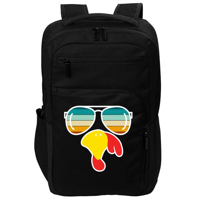 Turkey Retro Sunset Cool Thanksgiving Impact Tech Backpack