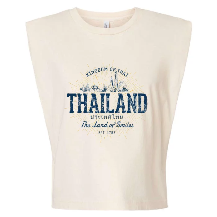 Thailand Retro Style Vintage Thailand Garment-Dyed Women's Muscle Tee