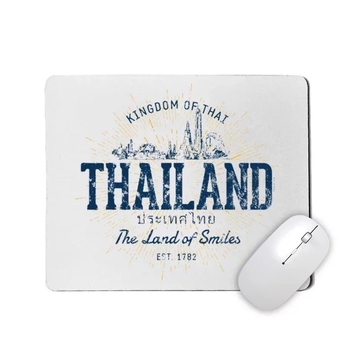 Thailand Retro Style Vintage Thailand Mousepad