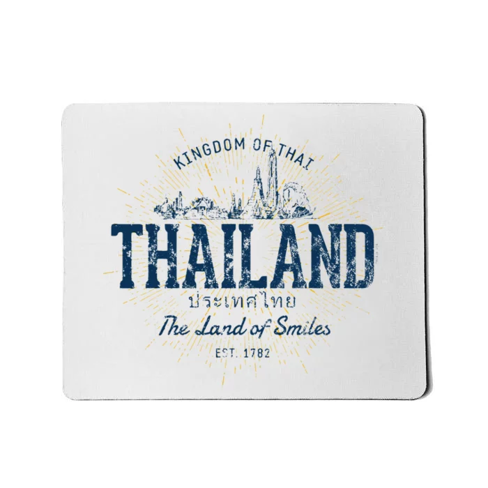 Thailand Retro Style Vintage Thailand Mousepad