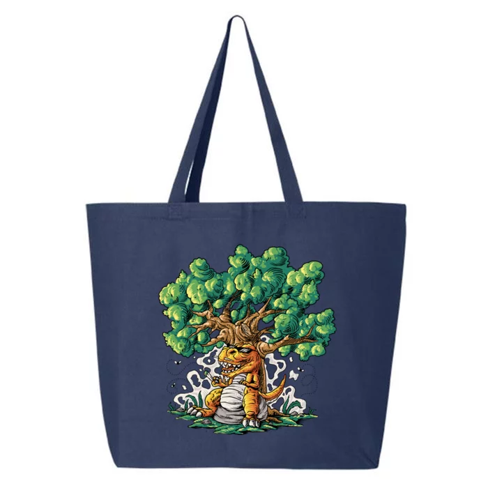 T Rex Smoking Joint Under A Tree 25L Jumbo Tote