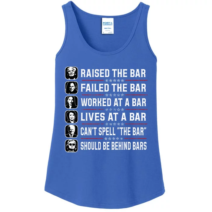 Trump Raised The Bar And Failed The Bar Ladies Essential Tank