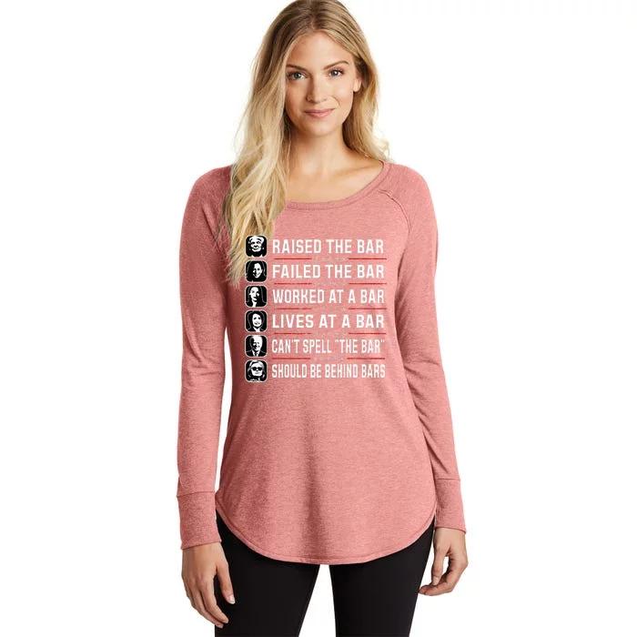 Trump Raised The Bar And Failed The Bar Women's Perfect Tri Tunic Long Sleeve Shirt