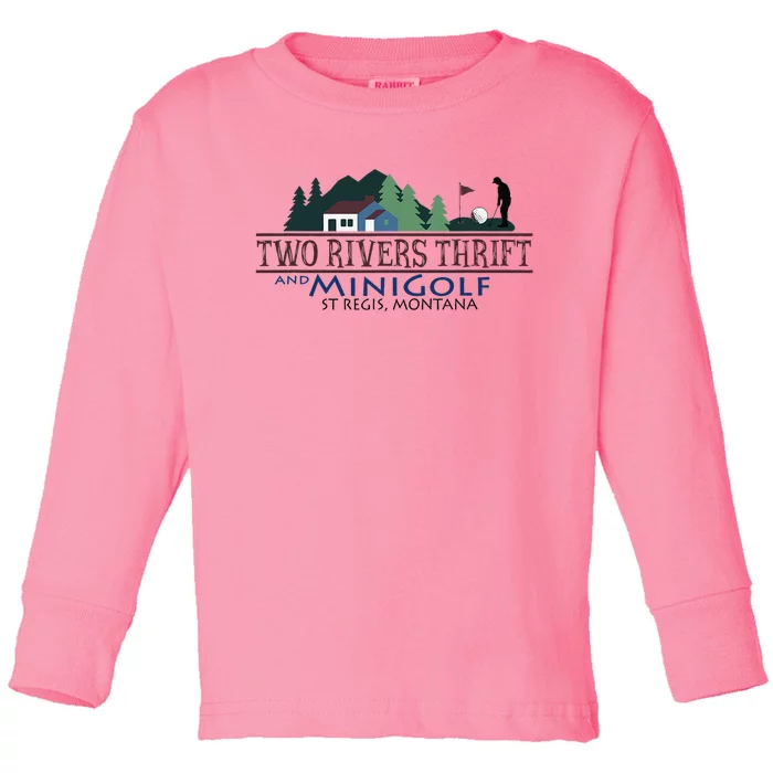 Two Rivers Thrift And Minigolf St Regis Montana Toddler Long Sleeve Shirt