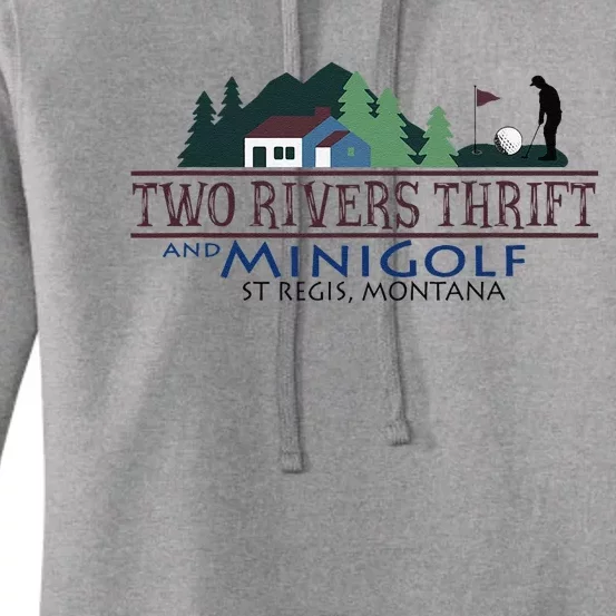 Two Rivers Thrift And Minigolf St Regis Montana Women's Pullover Hoodie