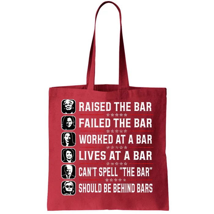 Trump Raised The Bar And Failed The Bar Tote Bag