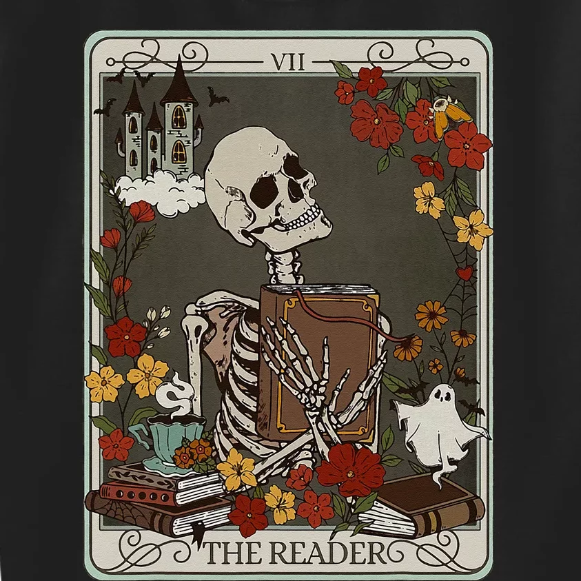 The Reader Tarot Card Bookish Kids Sweatshirt