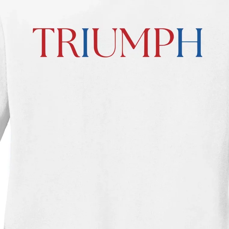 Triumph Republican Trump Ladies Long Sleeve Shirt