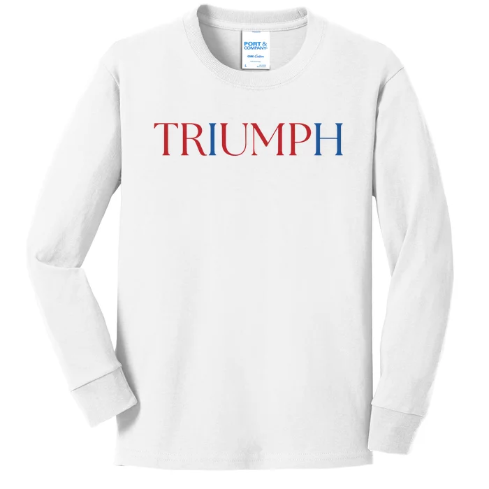 Triumph Republican Trump Kids Long Sleeve Shirt