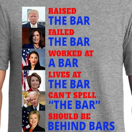 Trump Raised The Bar Harris Failed The Bar Pajama Set