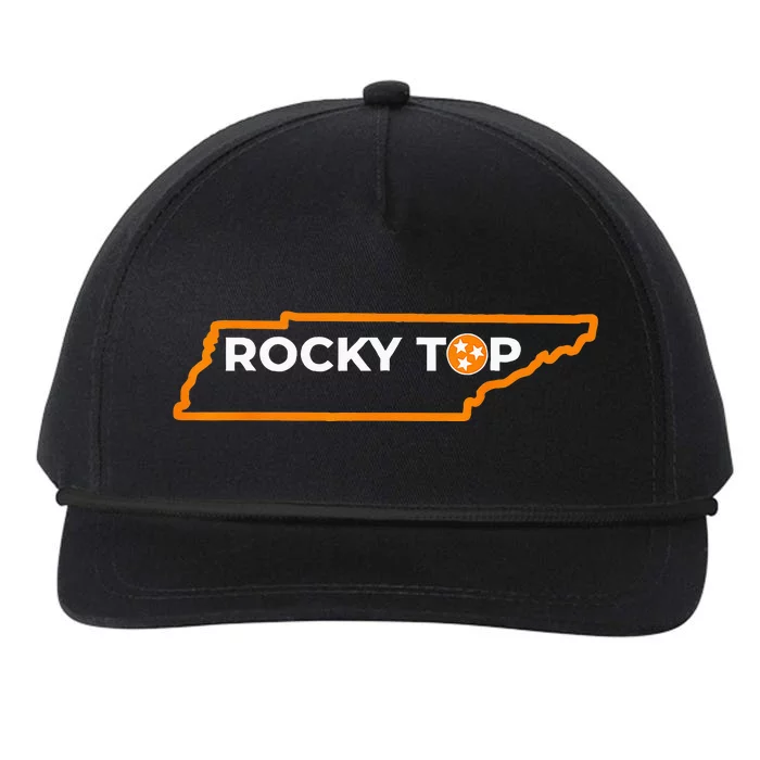 Tennessee Rocky Top TN Rocky Top Volunr State Vintage Snapback Five-Panel Rope Hat