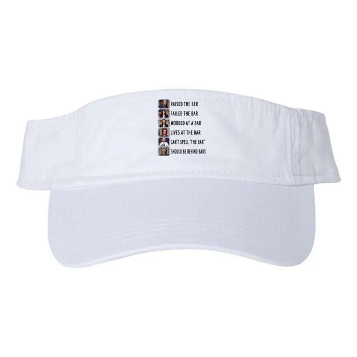 Trump Raised The Bar Harris Failed The Bar Election 2024 Valucap Bio-Washed Visor