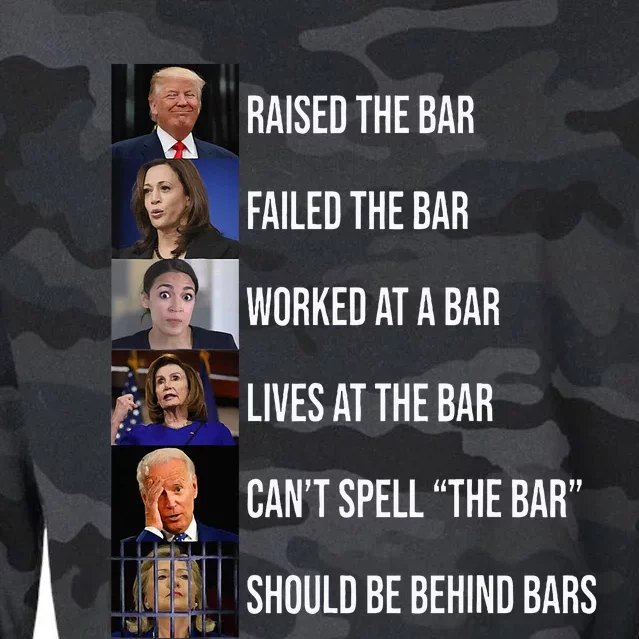 Trump Raised The Bar Failed The Bar Cropped Pullover Crew