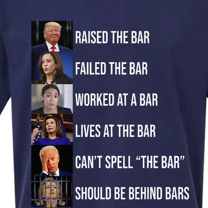 Trump Raised The Bar Failed The Bar Sueded Cloud Jersey T-Shirt