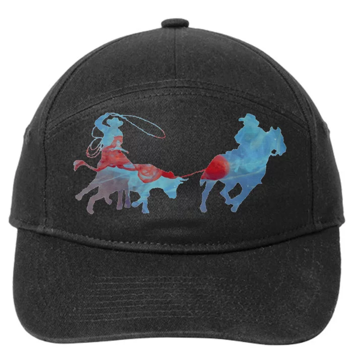 Team Roping 7-Panel Snapback Hat