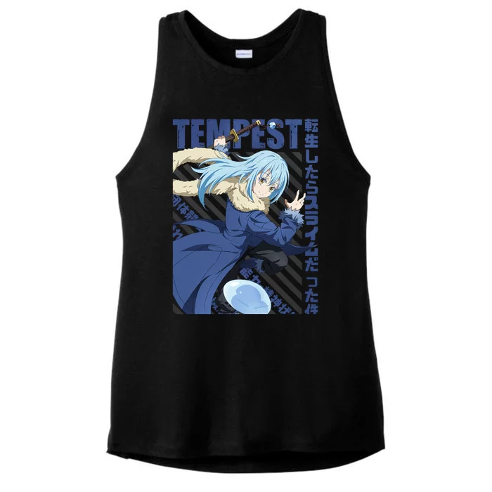 Tensura Rimuru Tempest Ladies Tri-Blend Wicking Tank