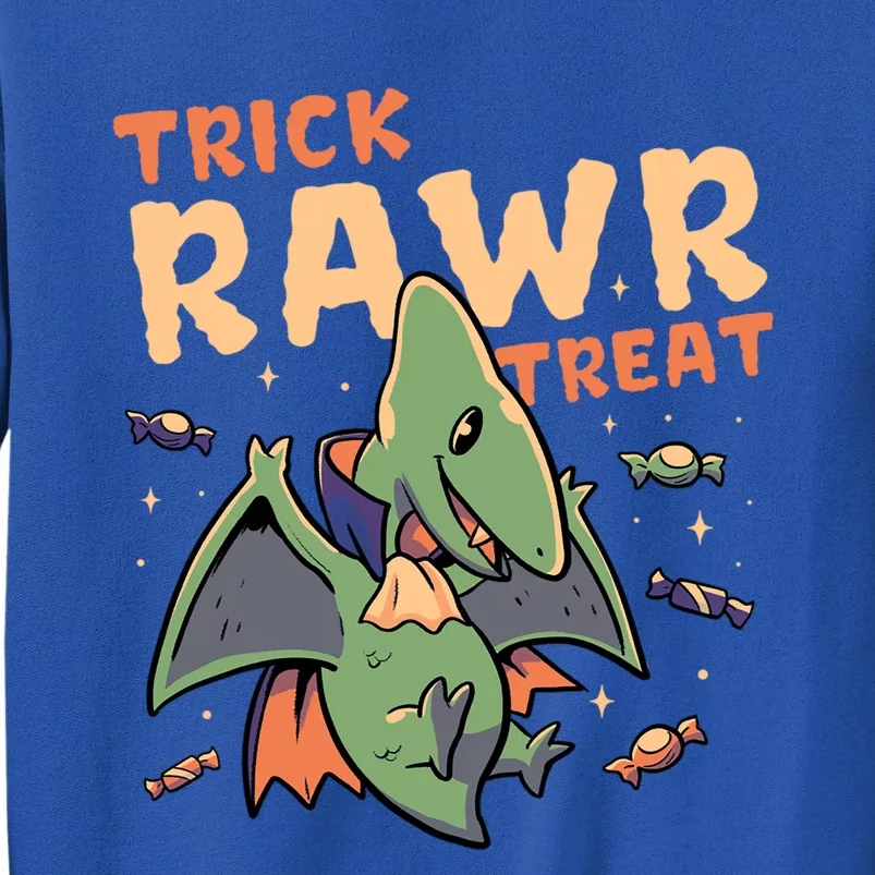 Trick Rawr Treat Cute Creepy Halloween Dino Vampire Gift Sweatshirt