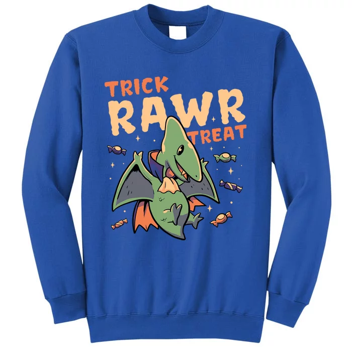 Trick Rawr Treat Cute Creepy Halloween Dino Vampire Gift Sweatshirt