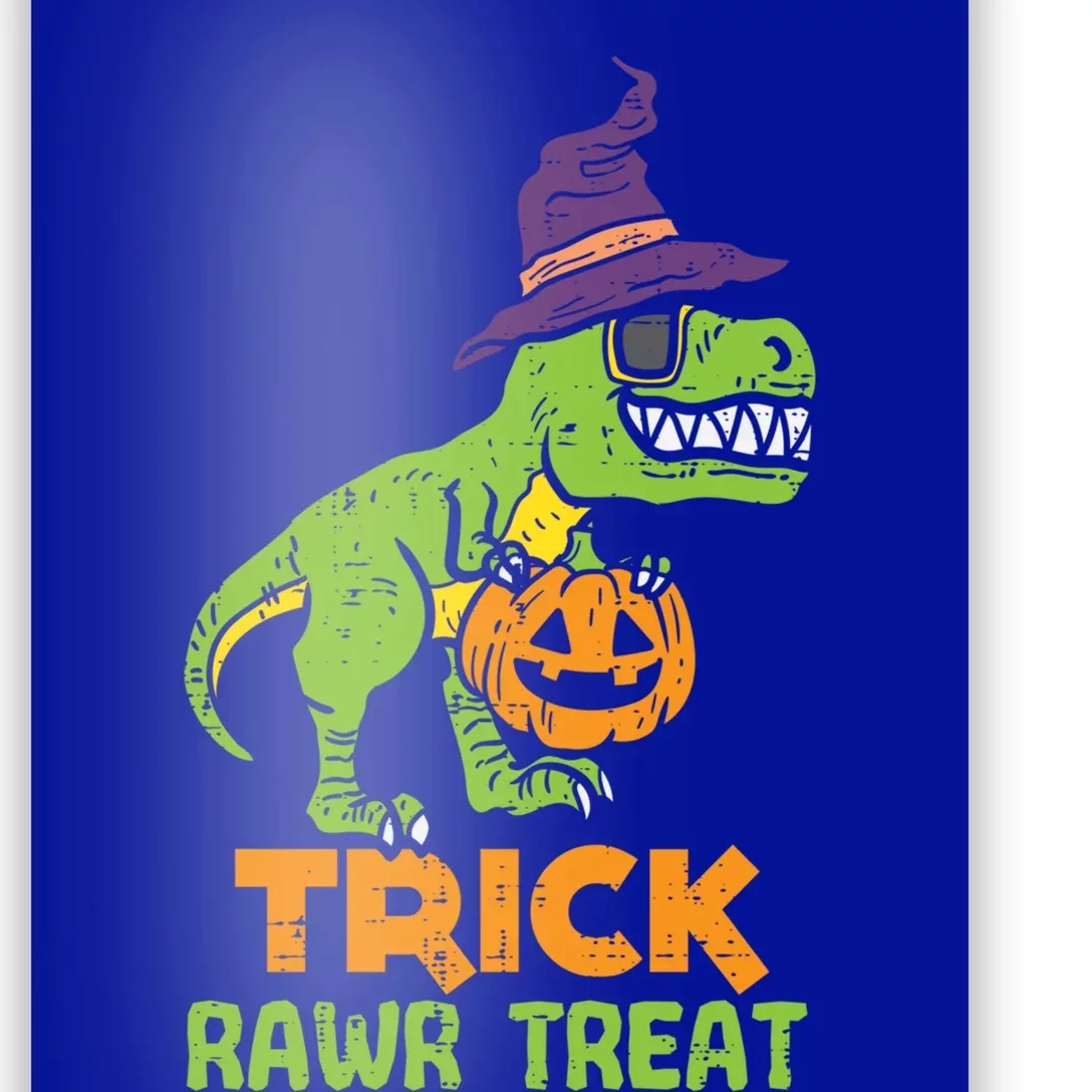 Trick Rawr Treat Dinosaur Dino Trex Halloween Cute Gift Poster