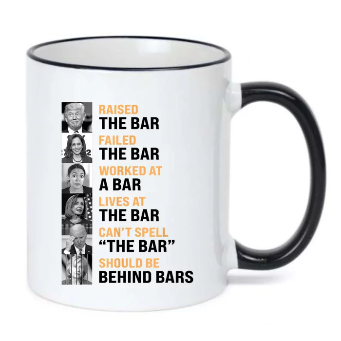 Trump Raised The Bar Biden Cant Spell The Bar Funny Republican Black Color Changing Mug