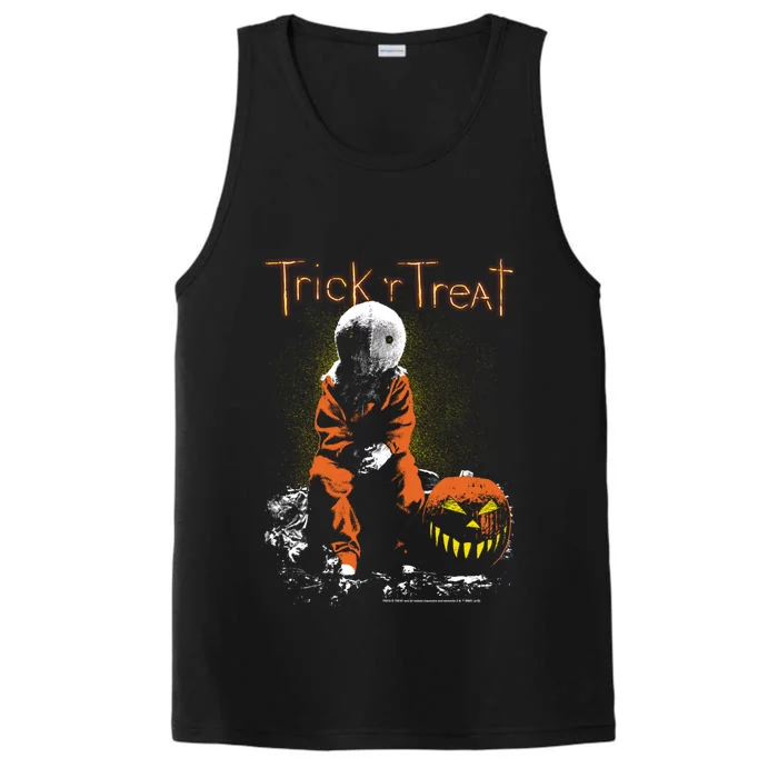 Trick R Treat Sitting Sam Funny Gift Performance Tank