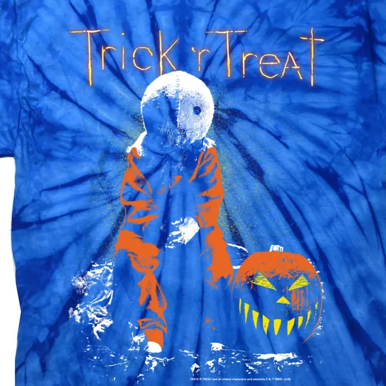 Trick R Treat Sitting Sam Funny Gift Tie-Dye T-Shirt