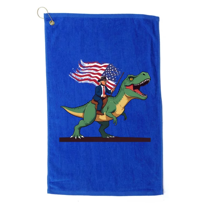 Trump Riding Trex July 4th Gift Platinum Collection Golf Towel