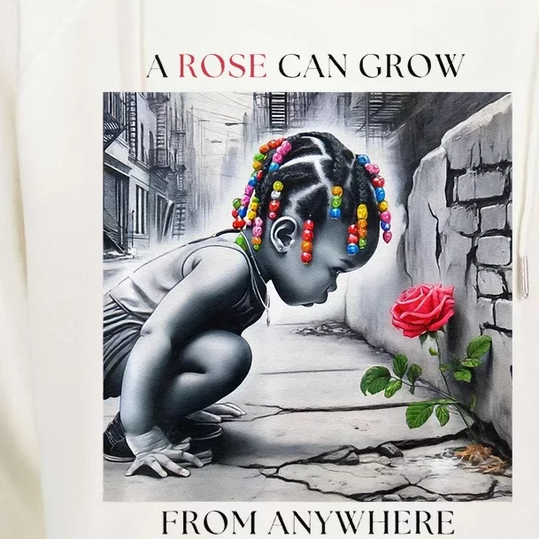 The Rose That Grew Womens Funnel Neck Pullover Hood